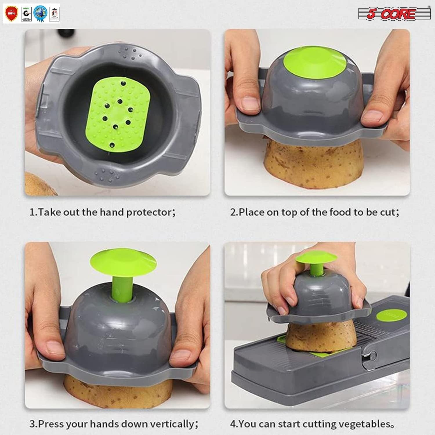 14 in 1 Mandoline Slicer Vegetable Cutter Chopper Multifunctional Veggie Chopper with Container, Onion Chopper, Chopp... - Image 6